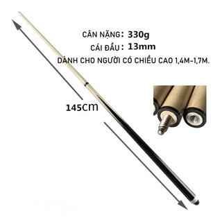 Cơ bida gậy bi a,Được làm bằng cọc gỗ phong chống cong vênh 350g~400g - Cơ bida bền đẹp, chất lượng cao