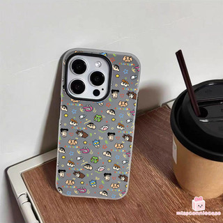 Ốp Lưng Cho IPhone 13 11 14 12 17 15 16 Pro Max Air 7Plus 15 6 7 16 14 6s Plus X XS XR Max Hoạt Hình Thời Trang Dễ Thương Crayon Shin-chan Mới 2 Trong 1 Bìa Mềm