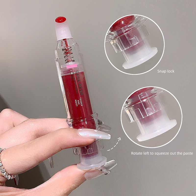 Vẻ Đẹp Trong Suốt Son Bóng Dưỡng Ẩm Nước Bóng Thủy Tinh Môi Chống Phai Màu Chống Dính Cốc Dễ Thương