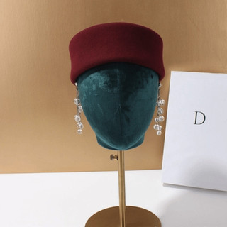 Mũ Fedora cổ điển MIKYCO - Mũ nón len cứng đầu lõm - Phù hợp cho đám cưới phong cách Anh