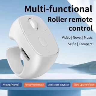 FESTLY Bluetooth Page Turner, Vòng trang tự động Mini Điều khiển từ xa, Chuột Selfie di động có thể sạc lại USB không dây cho Android cho bộ điều khiển Kindle