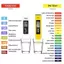 {AKIN} Bút kiểm tra chất lượng nước LCD kỹ thuật số di động 0 đến 14 PH có máy dò nhiệt độ cho bể cá {a}