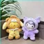 HK1 Sanrio Hello Kitty My Melody Kuromi Plushie Gấu Pyjama Cosplay Vinyl Sang Trọng Mù Hộp Búp Bê Túi Charm KH1