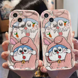 Ốp lưng tương thích cho iPhone 17 Air 16 15 14 13 12 11 Pro X XR XS Max SE 2020 6 7 8 Plus Kem gợn sóng viền cong Họa tiết sáng tạo NYKB131