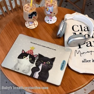 Ốp Macboot Air 13 15 Inch Mèo Con Cute Trong Suốt Lấp Lánh Chống Va Đập | KTAP - World of Decals