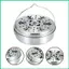 Giá đỡ đầu đốt hương có nắp bằng thép không gỉ tròn di động Đầu đốt nắp ngoài trời Tay cầm cho trong nhà jiwvn