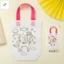 5 Chiếc Túi Xách Vẽ Tranh DIY Cho Trẻ Em - Túi Graffiti Trống Không Dệt Cho Nghệ Thuật Mẫu Giáo