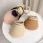 MJnmc Nữ Raffia Rơm Mũ Chống Nắng Mở Top Chống Tia UV Rộng Vành Cho Ngày Lễ Bãi Biển Hoạt Động Mới
