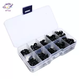 HFTOY 100 Cái / bộ 6-12mm Con Rối Mới Đồ Chơi Trẻ Em Mắt Nhựa An Toàn Mắt DIY Cho Anima ~