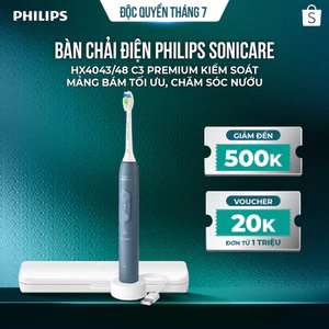 Bàn chải điện Philips Sonicare HX4043/48 C3 Premium kiểm soát mảng bám tối ưu, chăm sóc nướu
