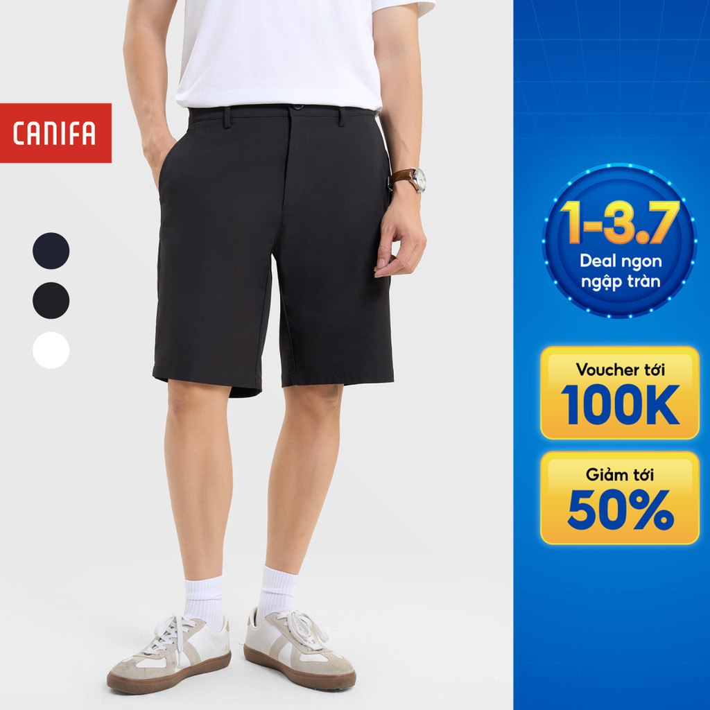Quần short nam CANIFA co giãn 4 chiều tính năng anti UV 8BS25S001