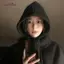 AqToCna Mũ Mùa Đông Dành Cho Nữ Unisex Dệt Kim Mũ Có Mũ Ngoài Trời Ấm Dây Rút Mũ Một Mảnh Ne Cổ Beanies Mũ AqToCna