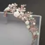 AqToCna Pha Lê Tiara Vàng Cưới Vương Miện Baroque Kim Cương Giả Tóc Thái AqToCna