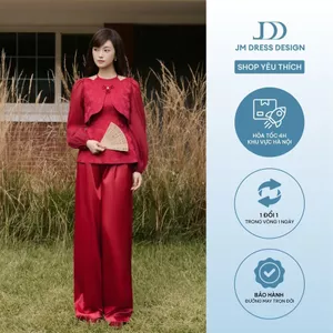 Quần Áo Dài 2 Ly Cạp Chun Sau 3M02A.2509. Quần Lụa Đứng Form. Quần Suông Cao Cấp Ứng Dụng Cao Thiết Kế Bởi JM