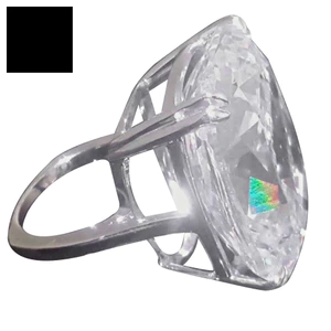 Một thế giới| Nhẫn đeo tay hình vuông lớn Cubic Zirconia sang trọng dành cho nữ cầu hôn Trang sức cưới