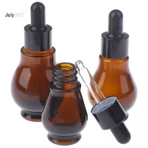 JULYHOT 10 / 20 / 30ml Chai nhỏ giọt thủy tinh màu nâu rỗng có tte cho Massivedeals