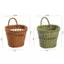 Giỏ dệt WANYEDI, Giỏ treo tường dệt rỗng bằng tay, Tay cầm thoải mái Giỏ đựng đồ dệt mây giả Lưu trữ tại nhà