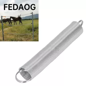 FEDAOG 2 Cái Cổng lò xo hàng rào điện, Lò xo hàng rào chăn nuôi bền có thể mở rộng 16 Feet, Lắp đặt dễ dàng Hàng rào bằng thép không gỉ Độ đàn hồi siêu bền Lò xo
