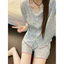 Phụ Nữ Nơ Chấm Bi Tay Ngắn Loungewear Bộ Trong Nhà Còn Lại Hàng Ngày Ngoài Trời Xuân Thu Giải Trí Mặc Nhà