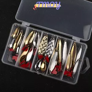 TMOY 20 Cái / bộ Kim Loại Jig Thìa Spinner Mồi Câu Cá Wobbler Mồi Bộ Câu Chuyện Câu Cá Bộ Cho Mồi Câu Cá Mồi Bộ TMOY