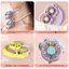Phim Hoạt Hình Mèo Paw Cổ Quạt 2 Tốc Độ Mini Yên Tĩnh Mùa Hè Quạt Cổ Đeo Miễn Phí USB Sạc saixit2vn