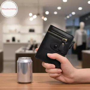 Hodou Thân Thiện Với Môi Trường Mỏng Da PU Ví Nữ Dây Kéo Đồng Xu Nhà Thơ Nhiều Khe Cắm Thẻ Ví Mềm Không Độc Hại Cho Nữ Cuộc Sống Hàng Ngày VN