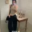 Mùa hè 2026 Phong cách Hàn Quốc Pure Desire Hot Girl Dây cổ Áo Vest ngắn Dây lớn Slim-fit Nhìn mỏng hơn Xu hướng thích hợp có thể mặc bên trong Áo không tay