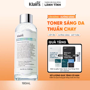 Nước hoa hồng Dear, Klairs Freshly Juiced Vitamin Essence Toner hỗ trợ làm sáng da 180ml [FS]