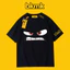 Bkmk teen little devil In Hình Mùa Hè Áo Thun Nữ Tay Ngắn Hợp Thời Trang Mới Nam Nữ Rời cotton Cặp Đôi Tay Ngắn 0704
