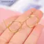 SRVN 10 Chiếc Khung Kính Tròn Vàng Thời Trang Mới Không Ống Kính Cho Phụ Kiện Trang Trí Búp Bê.