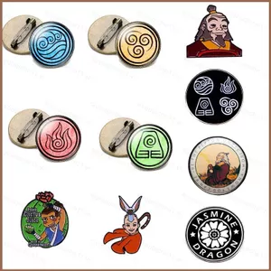 SQ11 Avatar The Last Airbender Hoạt Hình Thổ Cẩm Quà Tặng Cho Trẻ Em Anime Bộ Sưu Tập Aang Iroh Appa Trâm Cài Trang Trí Thời Trang
