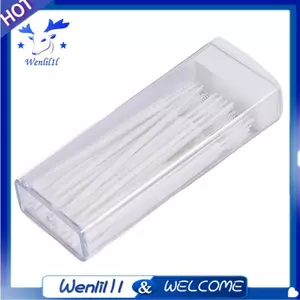 Bộ 50 Nhựa Tăm 2 Chiều Răng Chọn Bàn Chải Interdental Cleaner Hộp Di Động Màu Sắc Ngẫu Nhiên