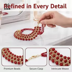 Hạt Dệt Choker Nelace Cho Nữ Mặc Trên Sân Khấu Kỳ Nghỉ Và Lễ Hội Âm Nhạc Trang Sức Thời Trang Bán Chạy Quà Tặng Tiệc [Mina]