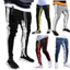 Nam Thể Thao Quần Legging Quần Chân Dây Kéo Chắp Vá Quần Sọc Nam Thư Viện Cổ Cao Phong Cách Đường Phố Skinny Quần LSTO