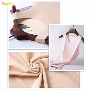 Áo thun cổ tròn không tay Pealike dành cho nữ màu trơn mùa hè Ice Silk Tank