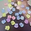 QEARY 30 Chiếc Nút Thỏ, Nơ Hoa Acrylic Nút Thỏ Dễ Thương, Nút Cardigan Trang Trí Trong Suốt DIY Quần Áo May Nút Tiếp Liệu May