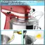 Splash Guard Trong suốt Splash Guard PCTG Splash Guard cho W10616906 Tấm chắn đổ cho máy trộn KN1PS 4.5-5Qt Phù hợp với các mẫu K45SS, KSM75, KSM150PS