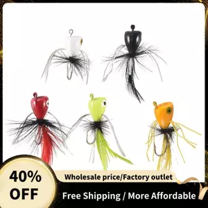 10 Chiếc Fly Fishing Poppers, Topwater Mồi Câu Cá Crappie Bluegill Panfish Cá Hồi Cá Rô Ruồi