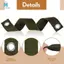 32 Chiếc Dây Cây 15,74Inch ArmyGreen Cho Staking Với Grommet Cho Staking Mới Trồng Cây Con Và Bảo Vệ Bão