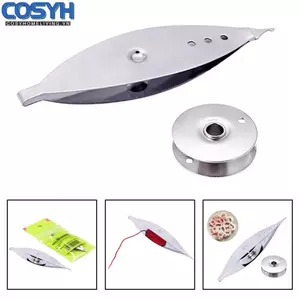 <cosyh>Tatting Shuttle Weaving Tool 7.25x2.2x0.88cm Diy Handmade Metal Shuttle