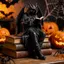 Gothic Dark Fantasy Hình Gothic Kệ Sách Gothic Trang Trí Giả Tưởng Ma Quái Áo Bức Tượng Cho Kệ Để Bàn Để Bàn Tủ Sách Góc shopidaevn