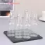 10 Cái 50ml Mini Clear PET Chai Nhỏ Có Thể Đổ Lại Cho Tiệc Cưới Chai Rượu Có Nắp Vít Chống Rò Rỉ