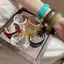 HFSHY Chunky Vintage Acrylic Vòng Tay Thi Cuff 4 Bộ Thiết Kế Nhiều Màu Sắc Sống Động Cho Người Hâm Mộ Thời Trang VN