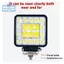 Đèn LED làm việc máy xúc chịu động đất 60W 6500K chống nước địa hình Xe nông nghiệp Đèn chiếu sáng