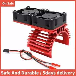 Động Cơ Quạt Làm Mát Kép Tản Nhiệt 380 540 550 3650 3660 Tản Nhiệt 36 Mm RC Xe Vận Chuyển Một Phần
