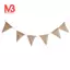 3.7M Mộc Mạc Đa Năng Hessian Burlap Ren Bunting Shabby Sang Trọng Biểu Ngữ Đám Cưới