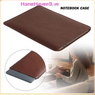 Máy tính xách tay HOMEHAVEN, Túi đựng máy tính xách tay chống nước 13 14 15 Inch, lót sợi nhỏ bằng da PU dành cho máy tính xách tay Dell