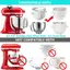 Nắp Silicon Cho Bát Trộn Kem 2QT Và Bát Inox 5QT Máy Rửa Bát An Toàn