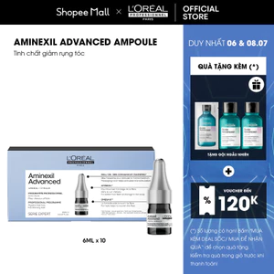 Tinh chất giảm rụng tóc chuyên nghiệp L'Oréal Professionnel Aminexil Advanced Ampoule (10 lọ x 6ml) MỚI