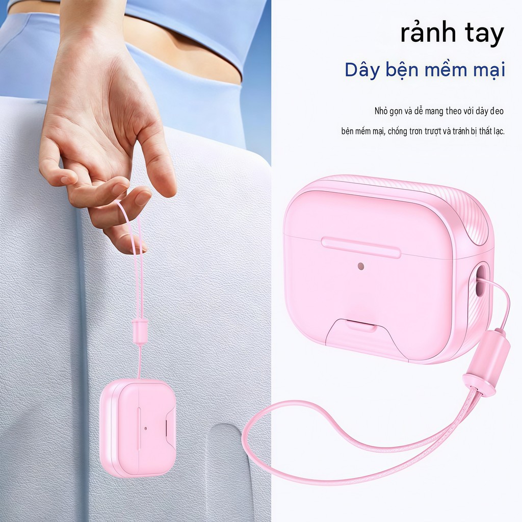 Hộp đựng tai nghe đa chức năng có khóa từ tính và giá đỡ ẩn tương thích với AirPods 5 4 Pro3 Pro2 | BigBuy360 - bigbuy360.vn